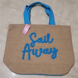 Simply Southern Beach Bag Tote Blue‎